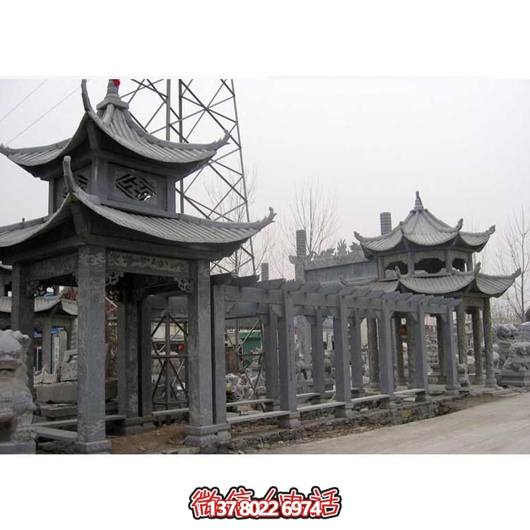 精美石雕，時尚的大理石長廊營造絕美的戶外公園雕塑