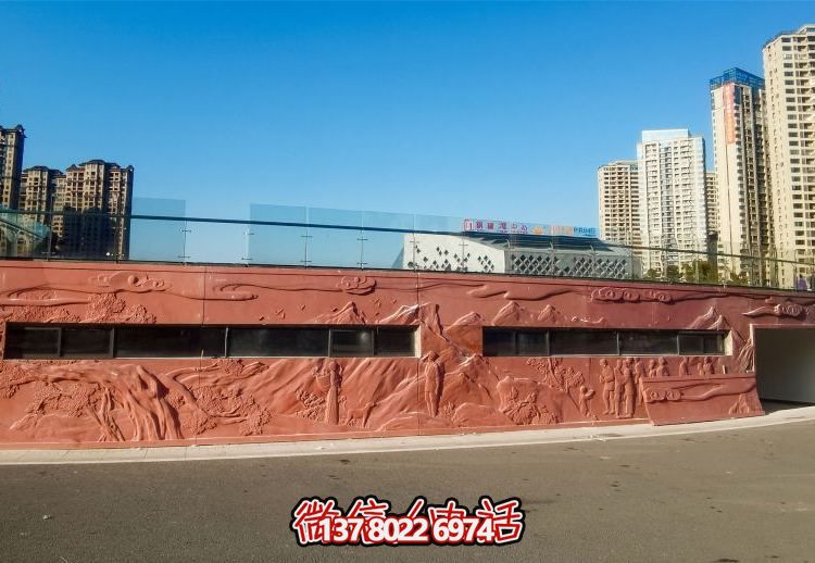 絢麗藝術空間，創意戶外浮雕銅雕影壁壁畫雕塑